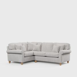 Corner Sofa - COASTAL Fabric 3 Seater Right Hand Facing - Pearl