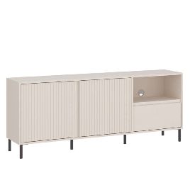 AURELITH 2 Doors Wide TV Unit with 1 Drawer - Beige