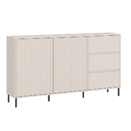 AURELITH 2 Doors Sideboard with 3 Drawers - Beige