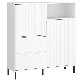 AURELITH 2 Doors Sideboard with 2 Drawers - White