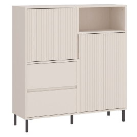 AURELITH 2 Doors Sideboard with 2 Drawers - Beige