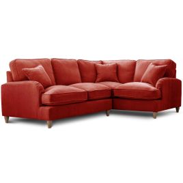 Corner Sofa - COCOON Fabric 4 Seater Left Hand Facing - Apricot