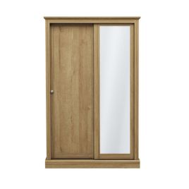 Devon 2 Door Sliding Mirror Wardrobe - Oak