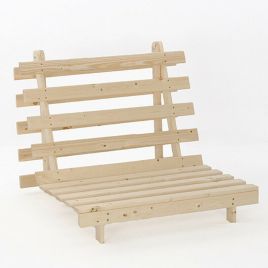 Sofabed Wooden Futon Only Frame - Single, Small Double, or Double Size