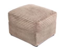 PORTO Jumbo Cord Footstool - Brown
