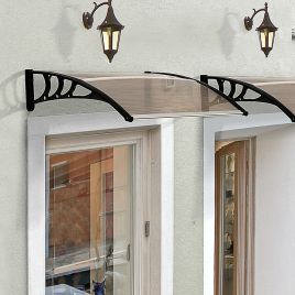 Window Canopy Fixed UV - Brown Colour