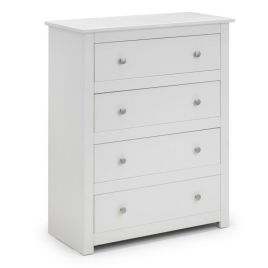 RAMSGATE White Chest of Drawers - Medium-sized, 4 Drawers
