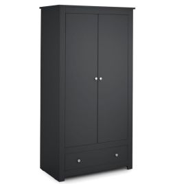 Radley 2 Door Wardrobe With 2 Drawers - Anthracite