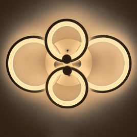 Modern Circular LED Ceiling Light - 4 Lights
