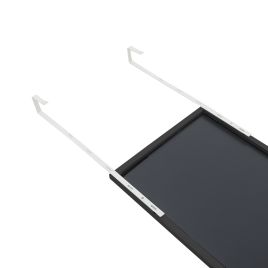 Over-the-Door Full Length Mirror with Sleek Black Metal Frame