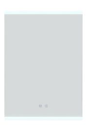 Modern Frameless Single Door LED Mirror Cabitnet