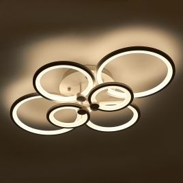 Modern Circular LED Ceiling Light - 6 Lights