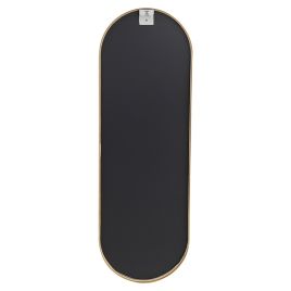 Modern Oval Metal Full Length Wall Mirror Gold