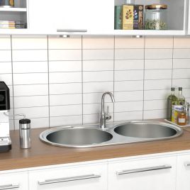 Large Inset Stainless Steel Kitchen Sink