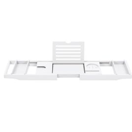 Expandable Bamboo Bathtub Tray With Slots