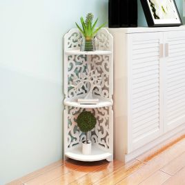 3 Tiers Carved Corner Storage Rack 30X21CM