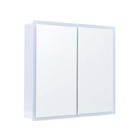 LED Double Door Mirror Cabinet Bathroom 650x600 Mm