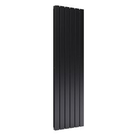 160cm H Smoke Grey Vertical Radiator With Double Panel - 6 Columns