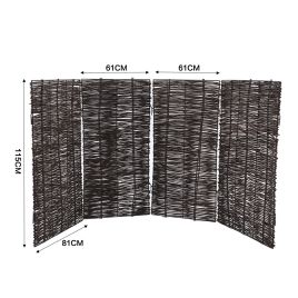 Outdoor Trash Can Fence Wicker Privacy Fence