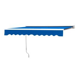 Blue Retractable Patio Awning-350cm W