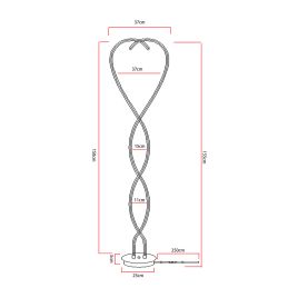 LED Floor Lamp Creative Standing Lamp With 2 Swirling Tubes
