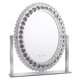 Crystal Glow Oval LED Vanity Mirror