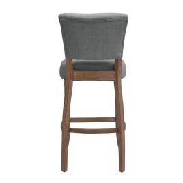 Set Of 2 Linen Upholstered Bar Stool