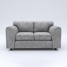 LORVANI Fabric 2 Seater Fullback Sofa - Light Grey