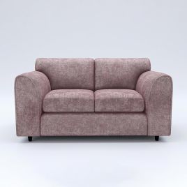 LORVANI Fabric 2 Seater Fullback Sofa - Pink