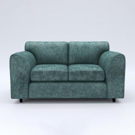 LORVANI Fabric 2 Seater Fullback Sofa - Teal