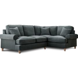 Corner Sofa - RAYONG Fabric 4 Seater Left Hand Facing - Charcoal