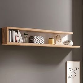 Cynosure Crest Wall Shelf in Oak - 160cm