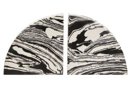 GORLENNE Decorative Marble Bookends Set of 2 - Assorted