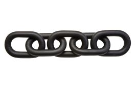 ISMERYN Decorative 5 Link Wooden Chain - Black