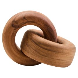 ISMERYN Decorative Large Wooden Knot Decor - Natural