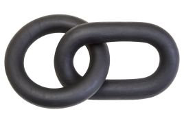 ISMERYN Decorative 2 Link Wooden Chain - Black
