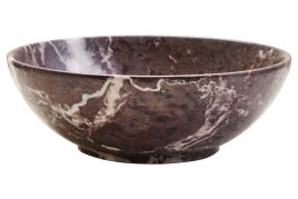 ALVERETH Marble Decorative Bowl - Red