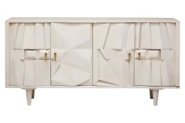 PERVALE 4 Door Wide Sideboard - White