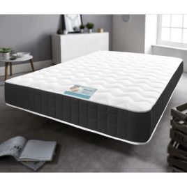 Traditional Black Border Memory Foam Spring Mattress