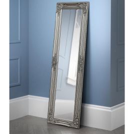 Palais Antique Finish Pewter Dress Mirror