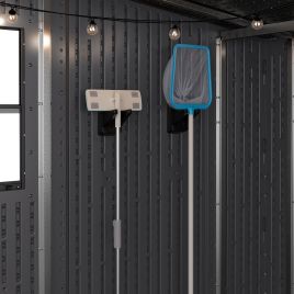 WEXLYN Outdoor Single Hook Long Handle Tool Set of 2 - Black