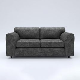 LORVANI Fabric 3 Seater Fullback Sofa - Dark Grey