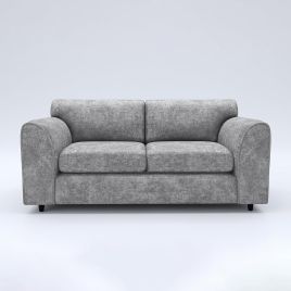 LORVANI Fabric 3 Seater Fullback Sofa - Light Grey