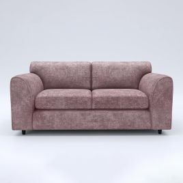 LORVANI Fabric 3 Seater Fullback Sofa - Pink