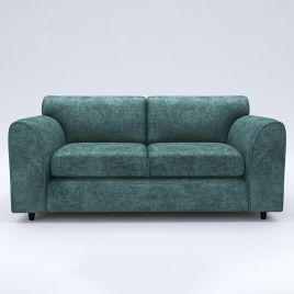 LORVANI Fabric 3 Seater Fullback Sofa - Teal