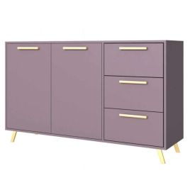 BARNSLEY 2 Door Sideboard with 3 Drawers - Plum