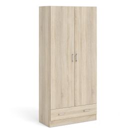 Wardrobe - SUFFOLK 2 Door Wardrobe Oak 79.4cm