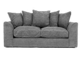 PORTO Jumbo Cord 3 Seater Sofa - Grey