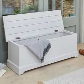 Ransley Grey Storage Bench with Flip Top Lid