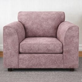LORVANI Fabric Armchair - Pink